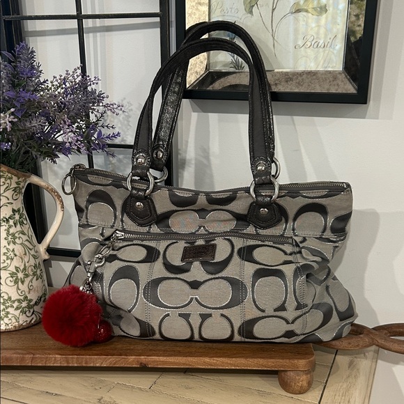 Coach Poppy Signature Glam Tote. main image 0